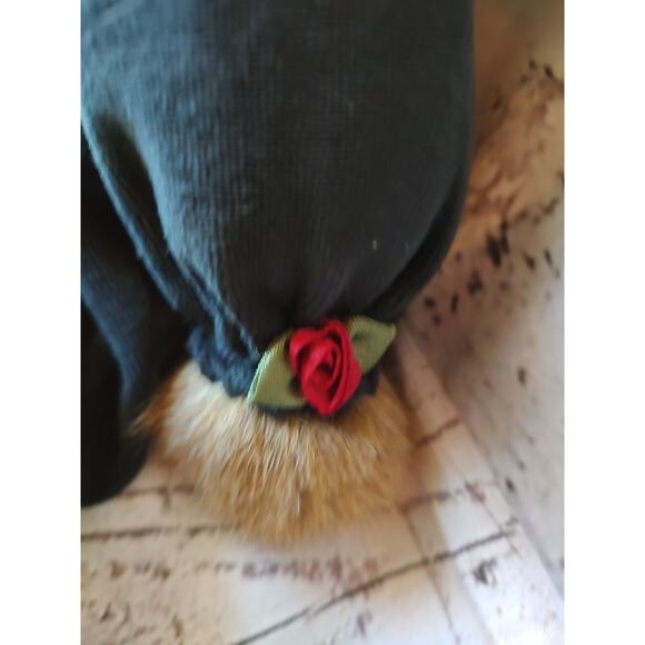 Bearington Teddy Bear Named Chanel Black Velvet Outfit Large 17 inch 1523 Tag - Picture 4 of 9